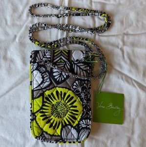 Vera Bradley Cell Phone Crossbody Case in Citron Pattern